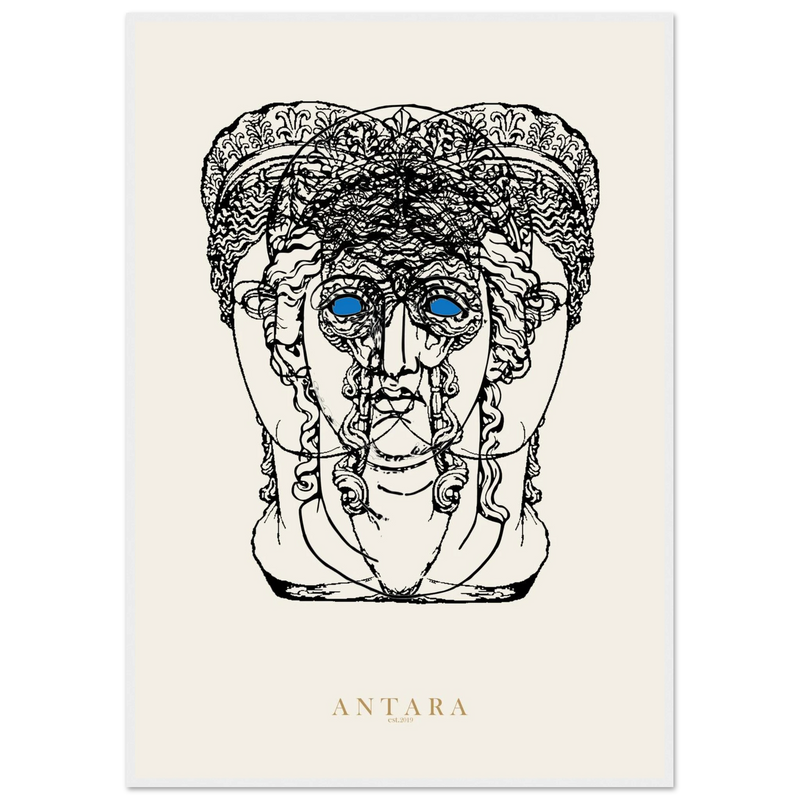 Hecate, Three Faces Framed Print