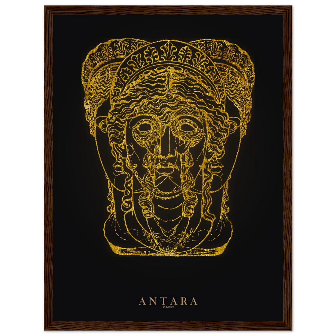 Hecate in Gold Framed Print