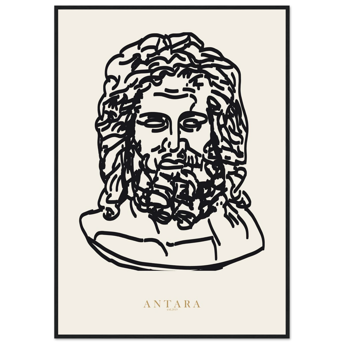 Zeus, In Line Framed Print