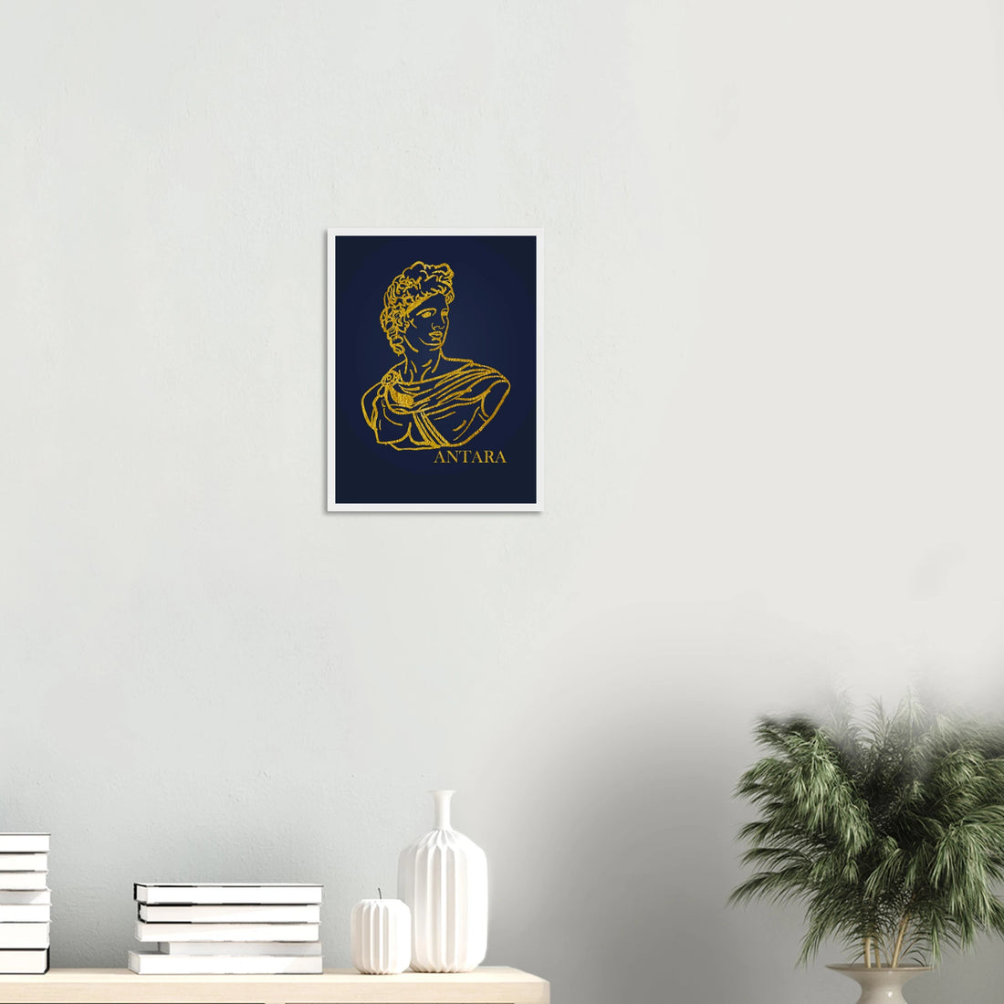 Apollo in Gold Framed Print