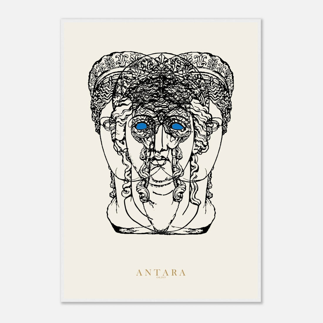 Hecate, Three Faces Framed Print