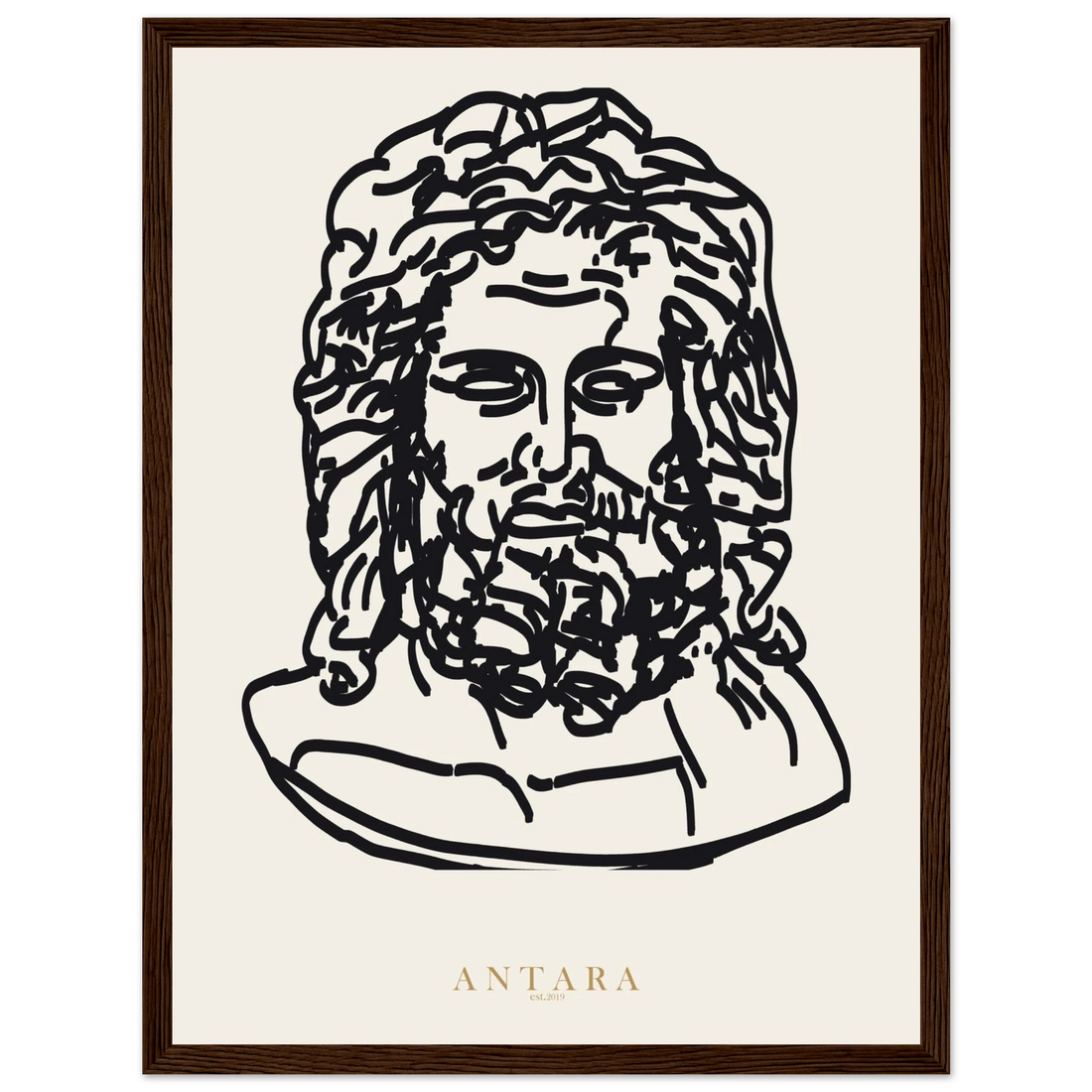 Zeus, In Line Framed Print