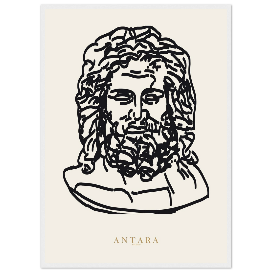 Zeus, In Line Framed Print