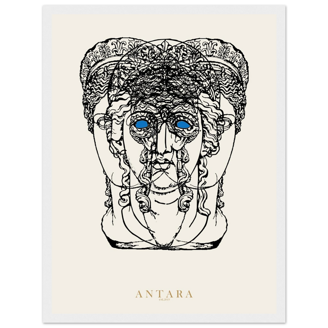 Hecate, Three Faces Framed Print