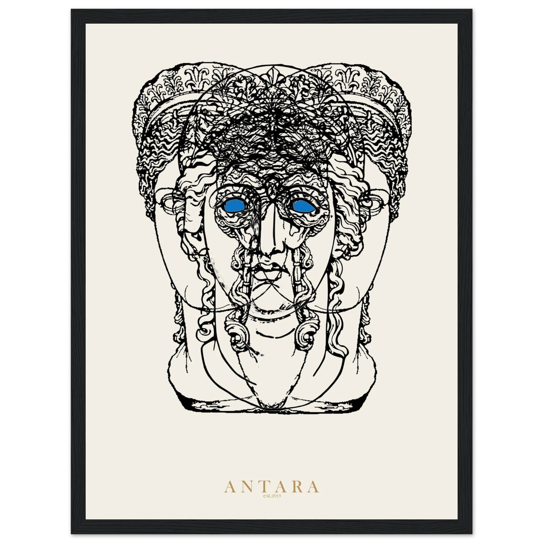 Hecate, Three Faces Framed Print