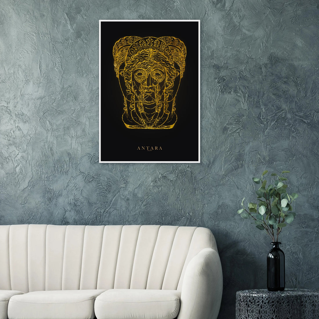Hecate in Gold Framed Print