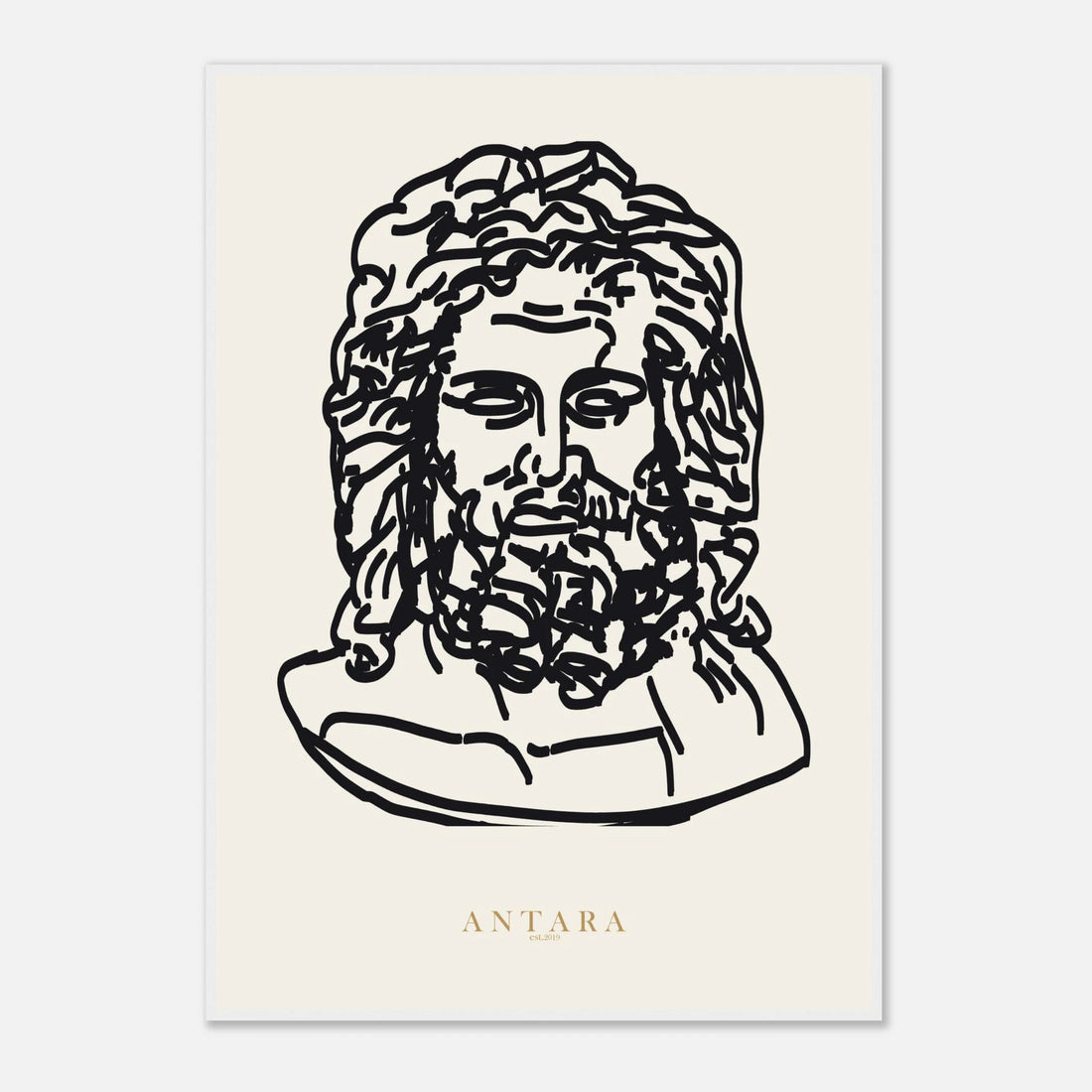 Zeus, In Line Framed Print