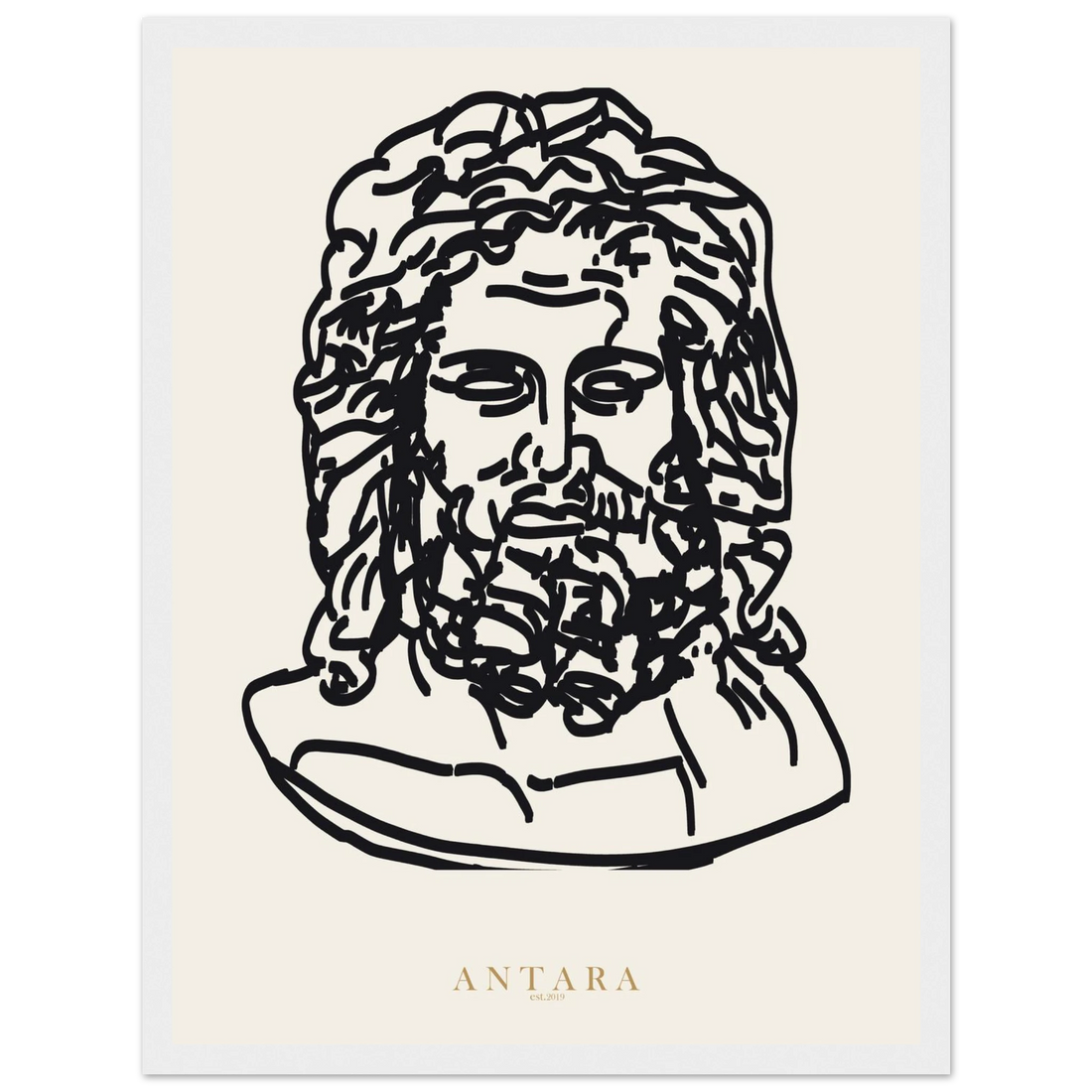 Zeus, In Line Framed Print