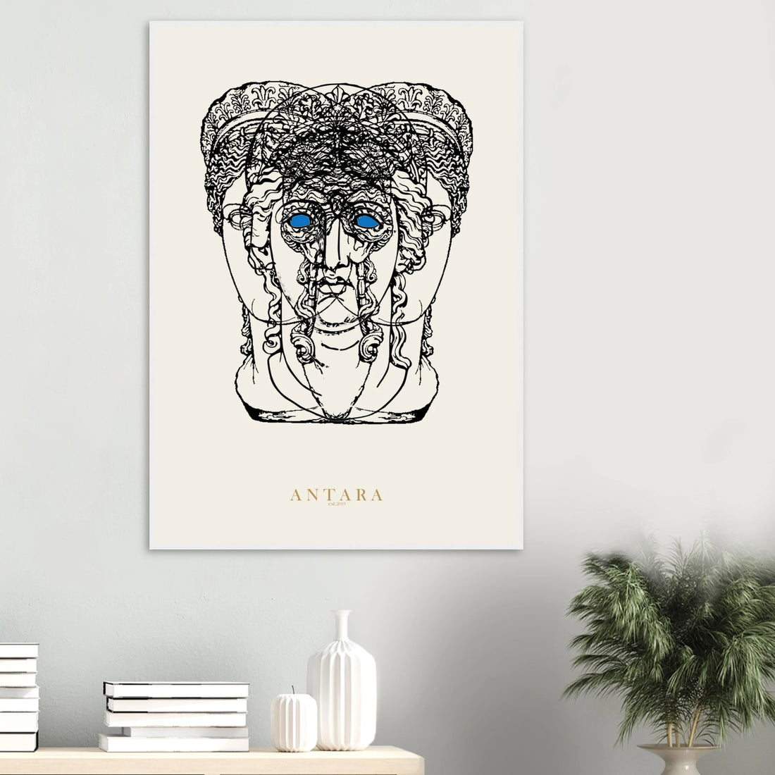 Hecate, Three Faces Framed Print