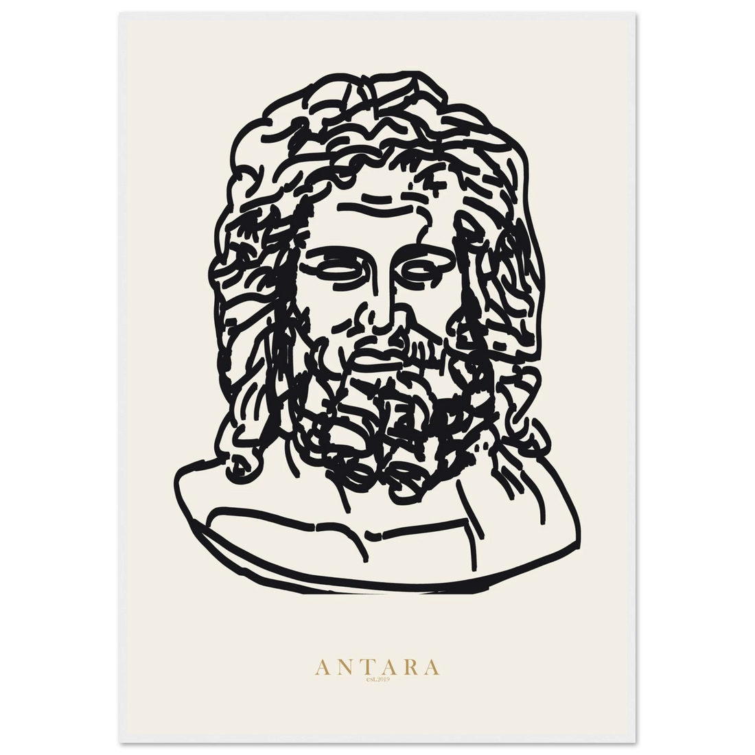 Zeus, In Line Framed Print