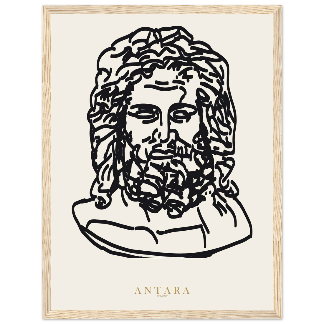 Zeus, In Line Framed Print