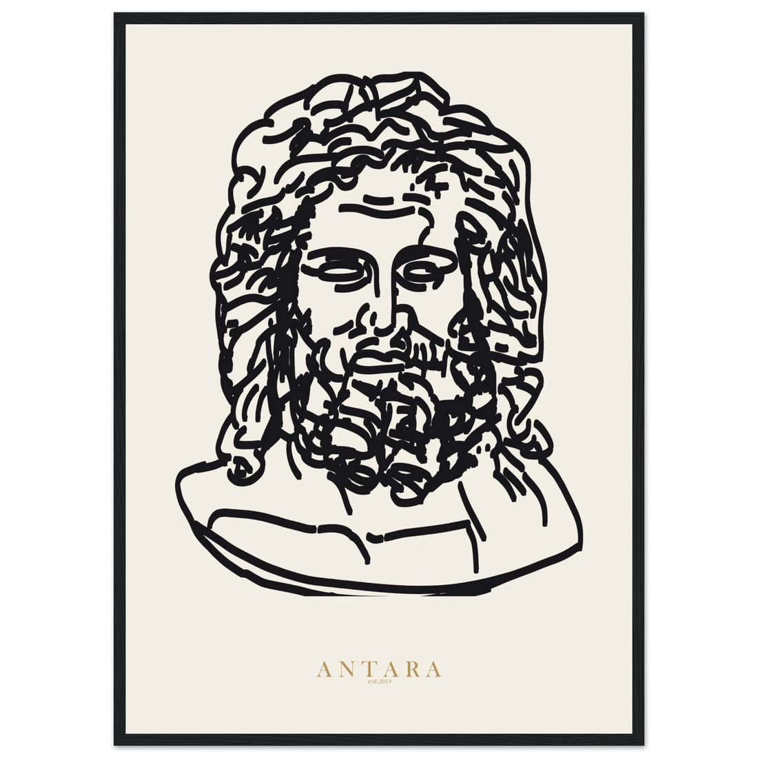 Zeus, In Line Framed Print