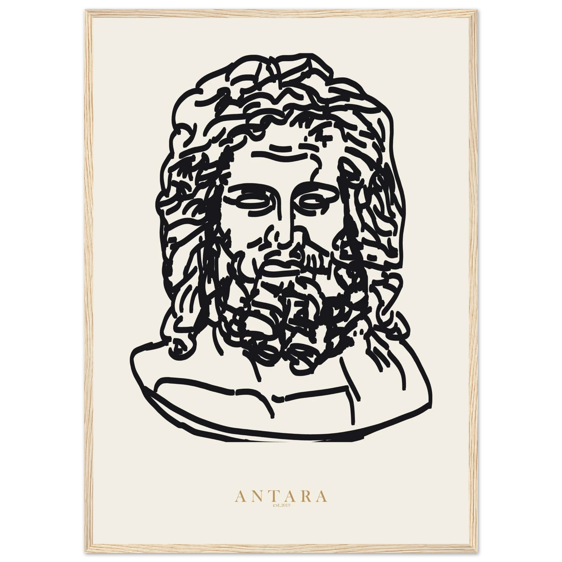 Zeus, In Line Framed Print