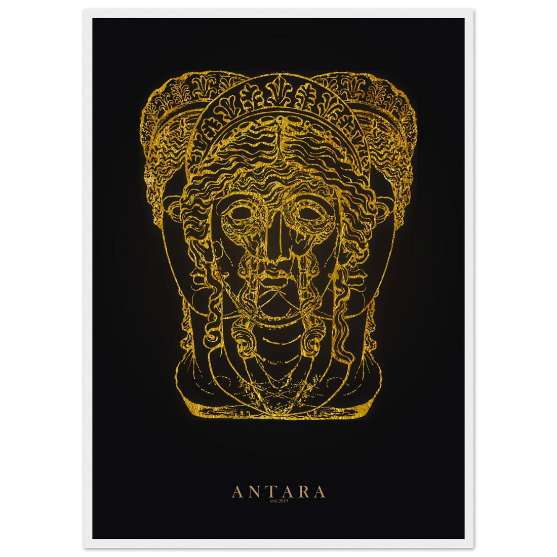 Hecate in Gold Framed Print