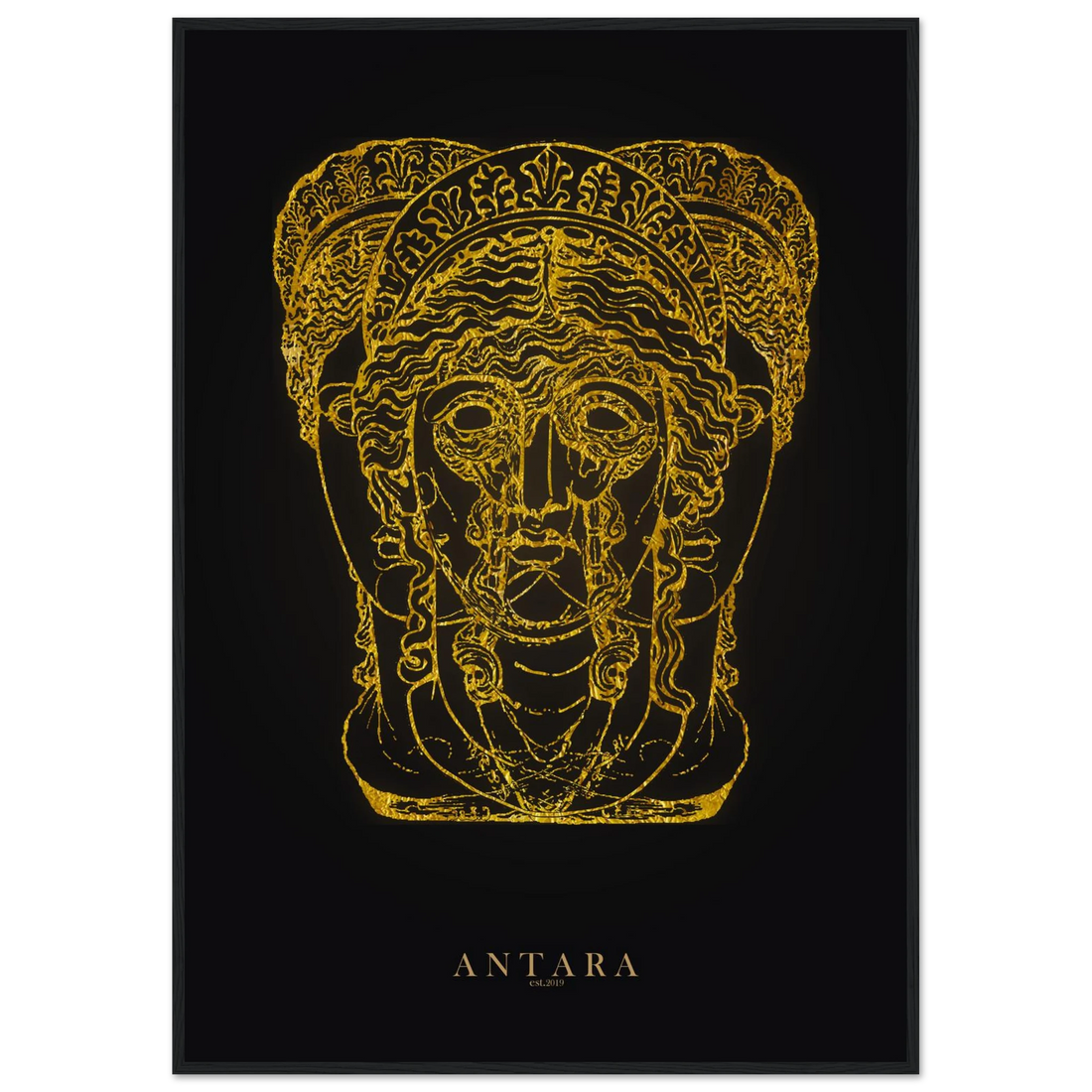 Hecate in Gold Framed Print