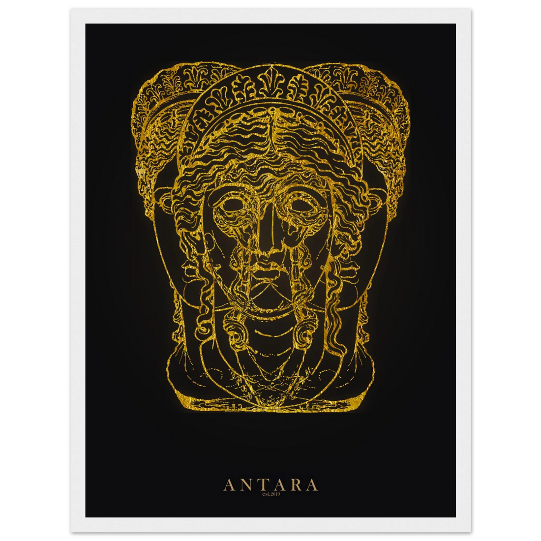 Hecate in Gold Framed Print