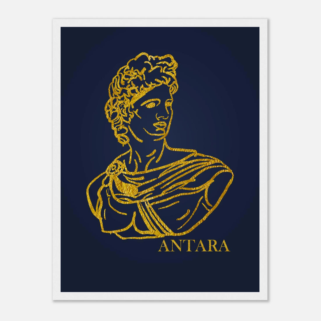 Apollo in Gold Framed Print