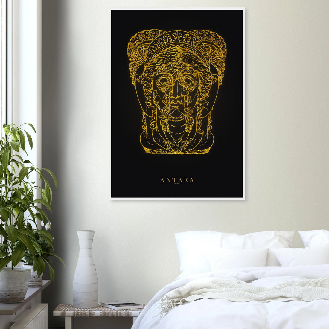 Hecate in Gold Framed Print