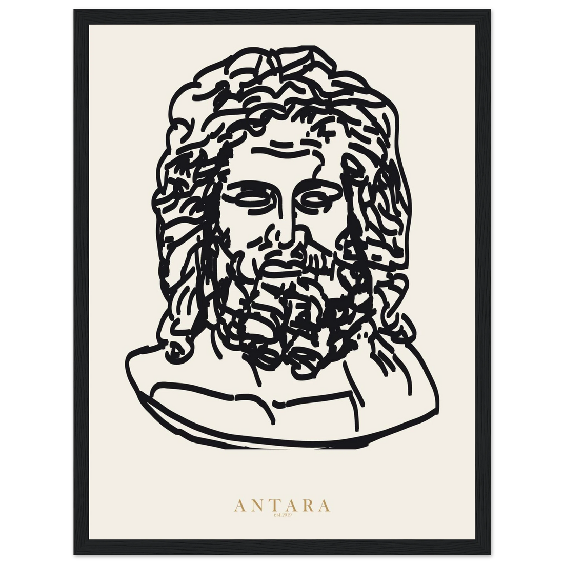 Zeus, In Line Framed Print