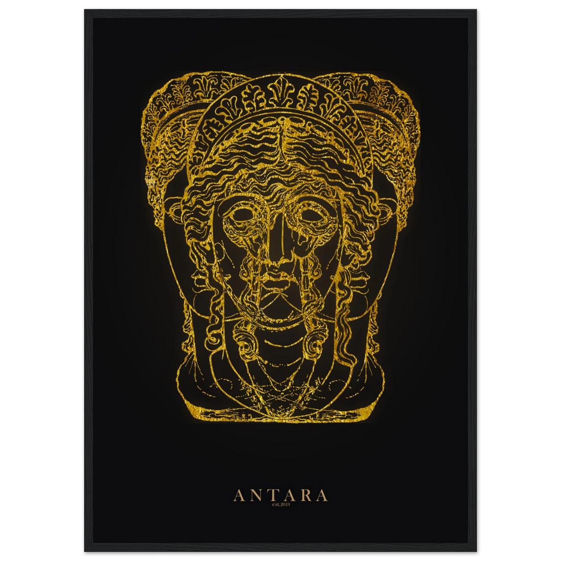 Hecate in Gold Framed Print