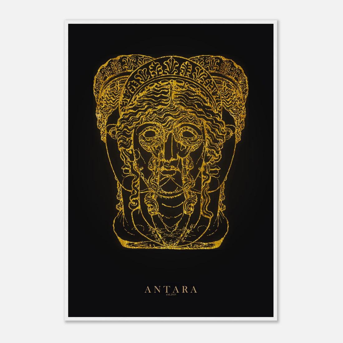 Hecate in Gold Framed Print