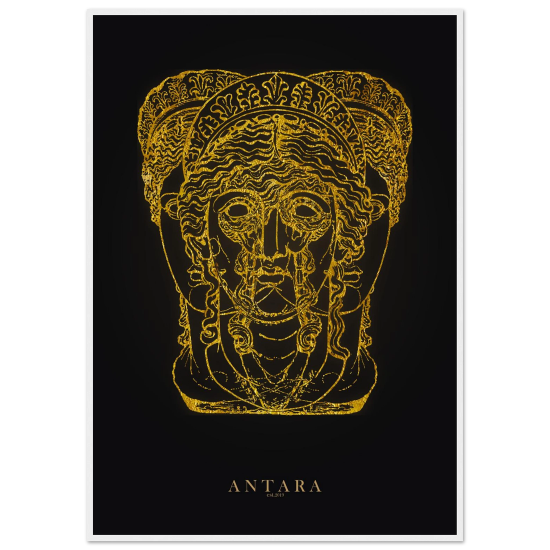 Hecate in Gold Framed Print