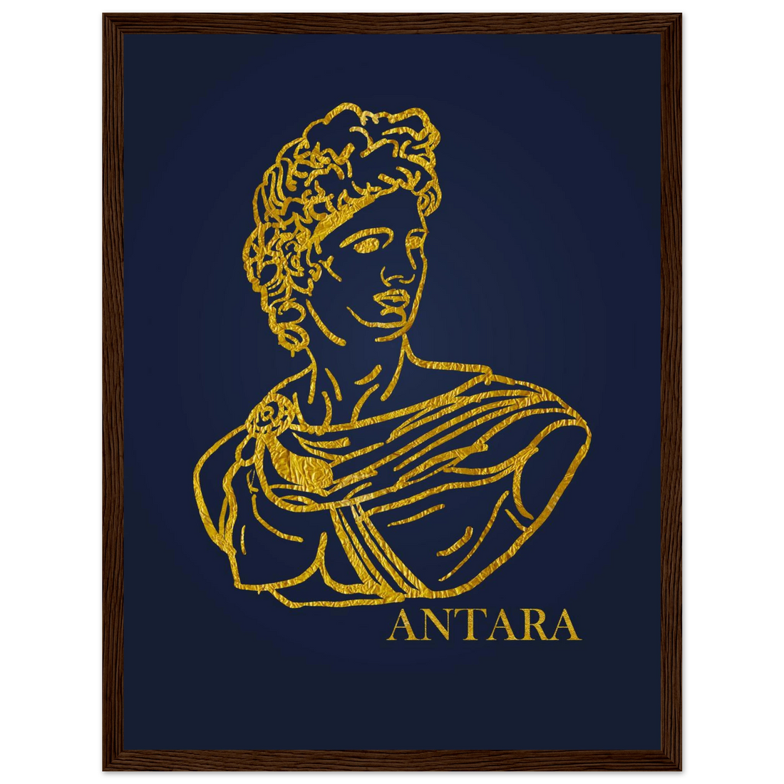 Apollo in Gold Framed Print