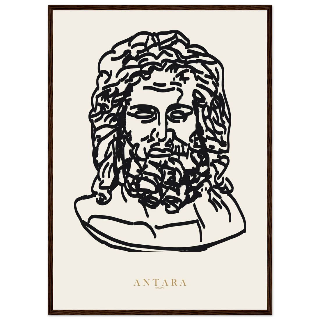 Zeus, In Line Framed Print