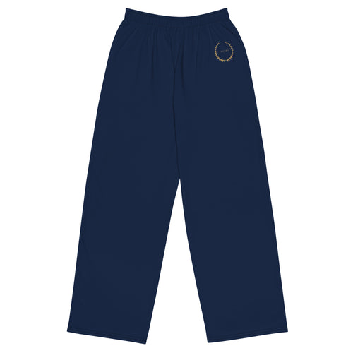 ANTARA Victor's Wreath straight-leg pant in navy (front)