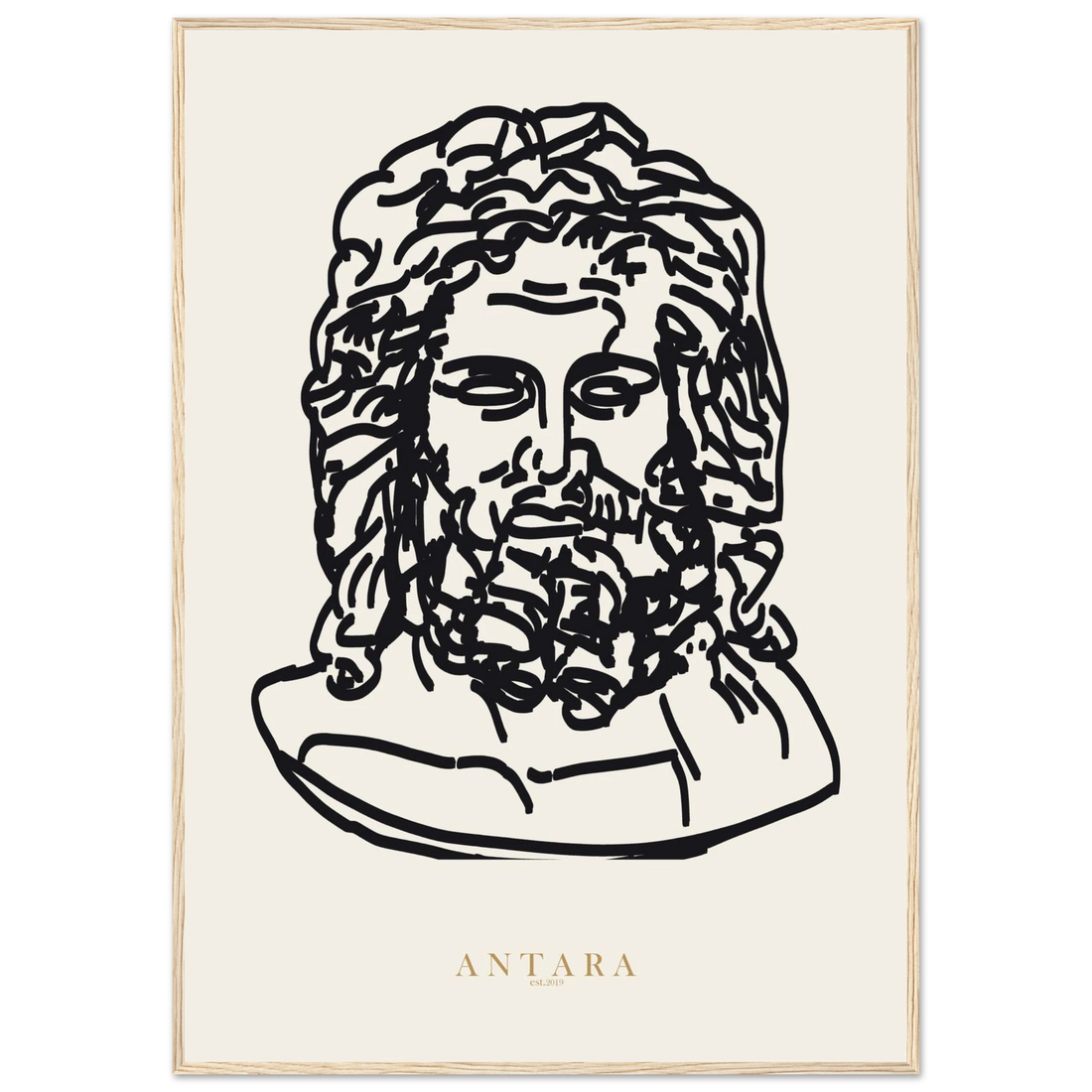 Zeus, In Line Framed Print
