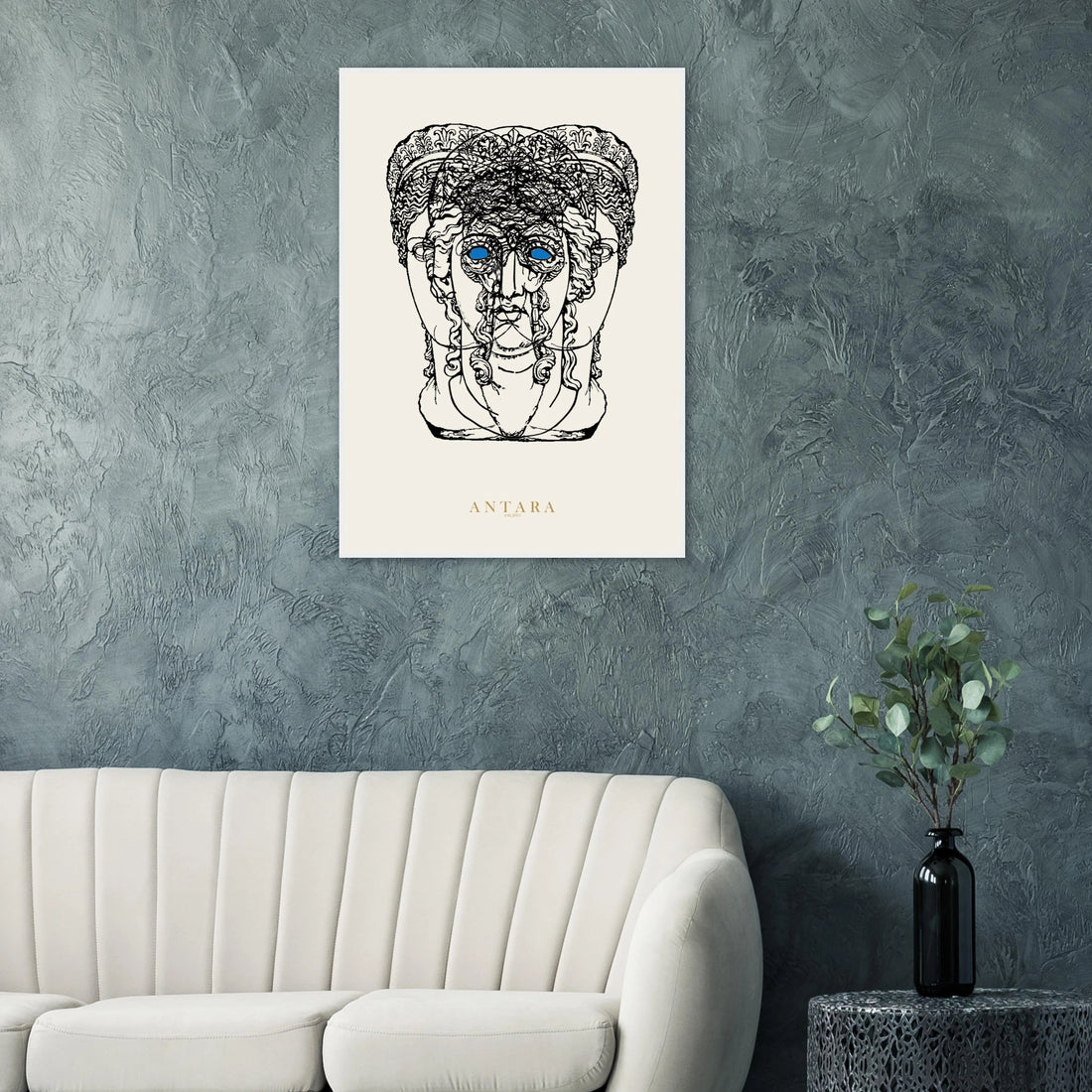 Hecate, Three Faces Framed Print