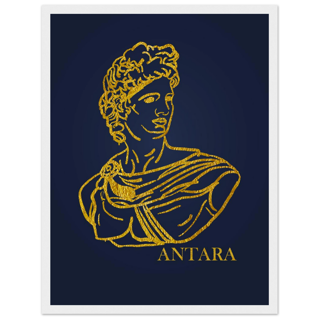 Apollo in Gold Framed Print