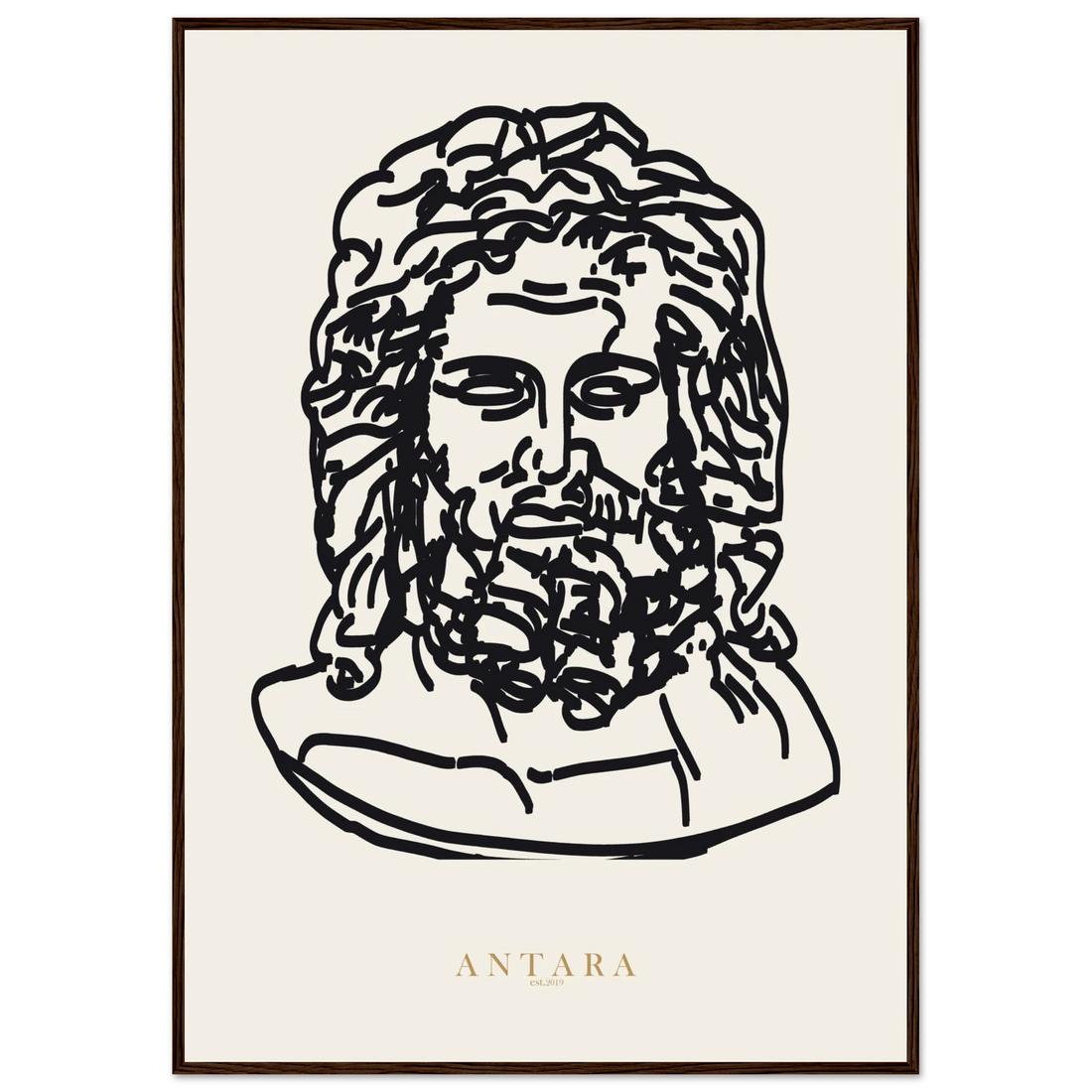 Zeus, In Line Framed Print