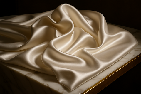 Luxury White Mercerised Cotton Display