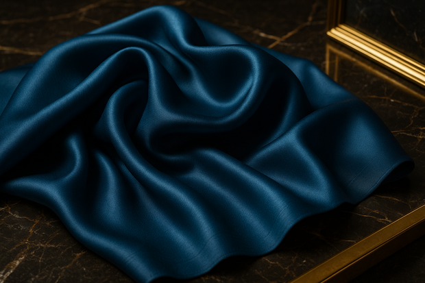 Luxury Azure Mercerised Cotton Display